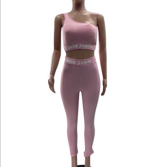 “Palm Angels” Tops - Hot Pink “Palm Angels” 2 Piece Set